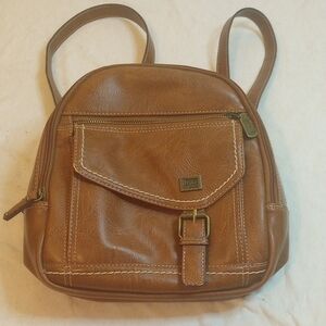 b.o.c. Tan Leather Backpack, Satchel
